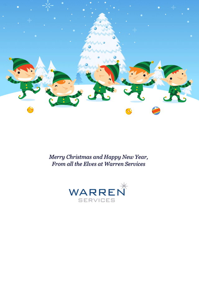 Warren Services Elf Gif Email Template