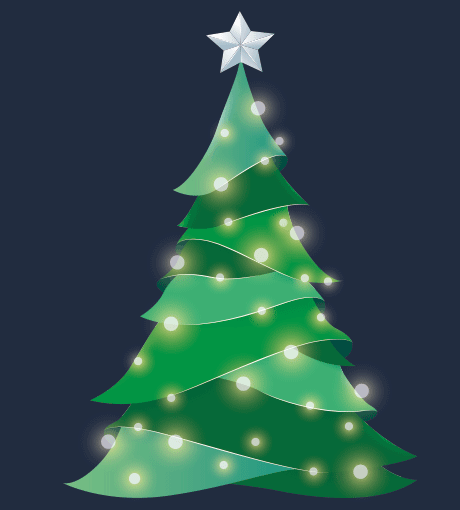 Sparkly Christmas tree