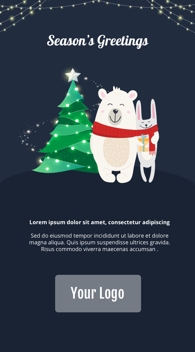 Christmas time friends Christmas Email Template