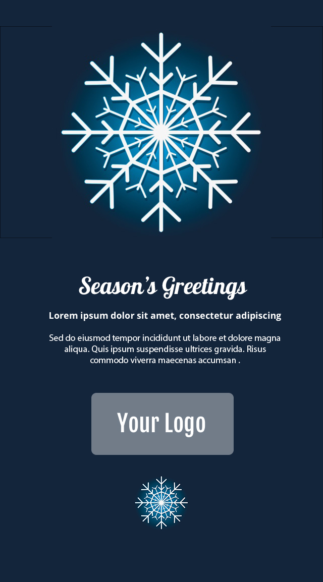 Snowflake Christmas Email Template