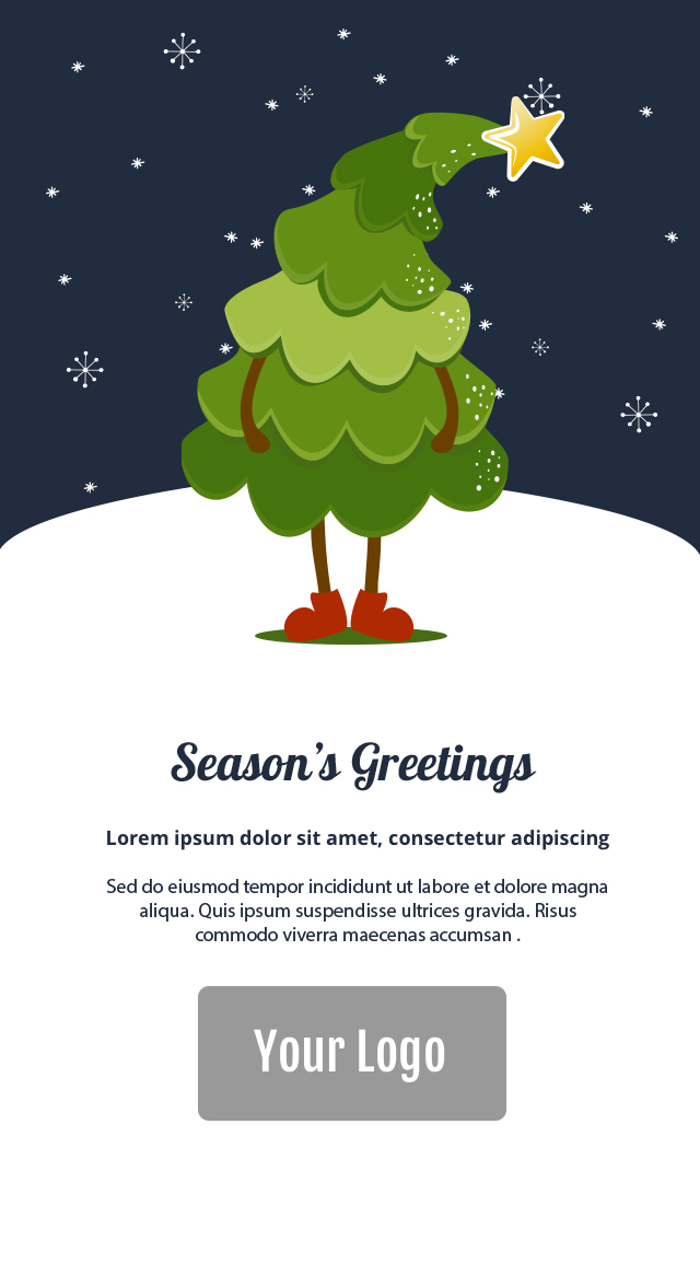 Tired Tree Christmas Email Template