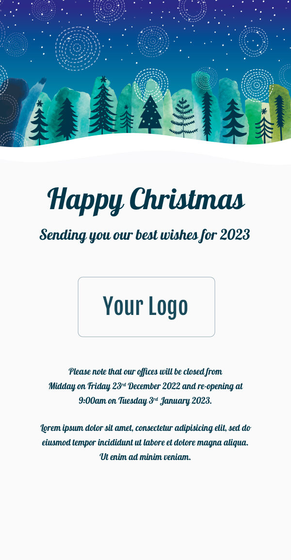 free christmas card email templates